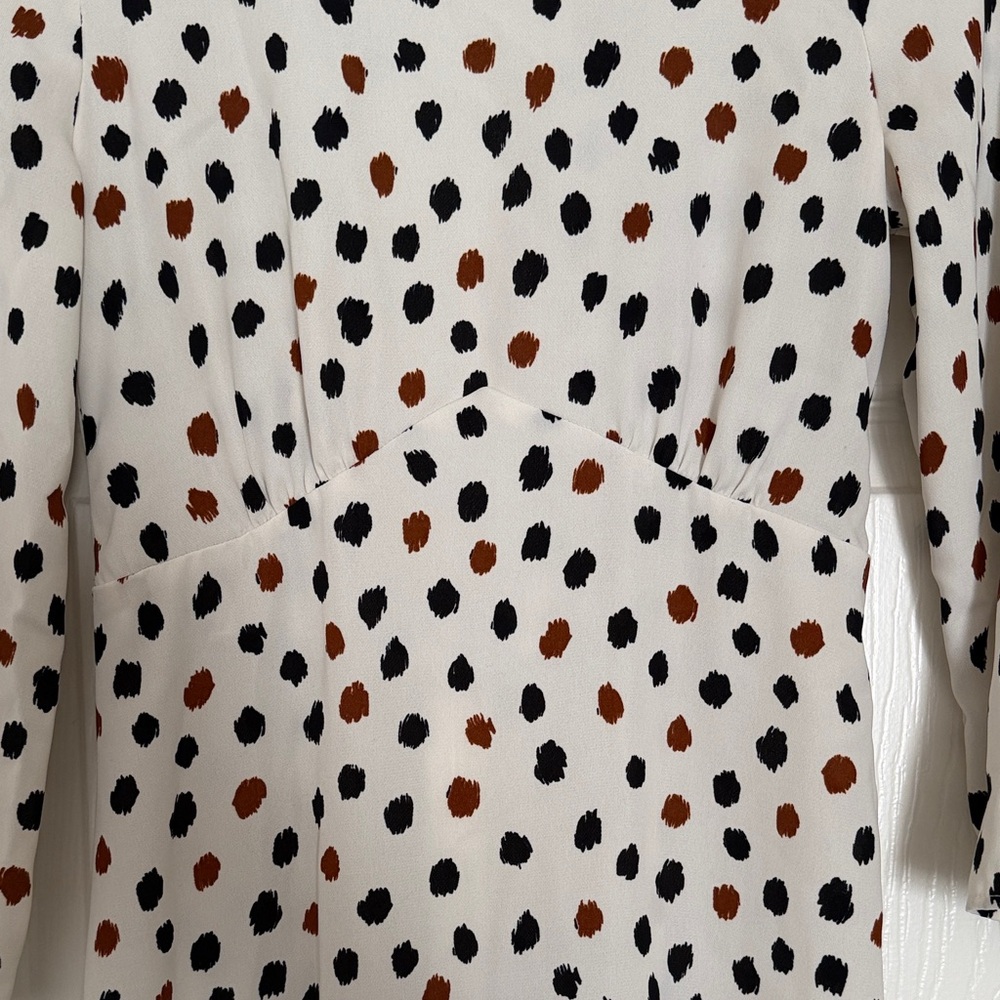 H&M size 4 polkadot midi dress - Picture 3 of 5